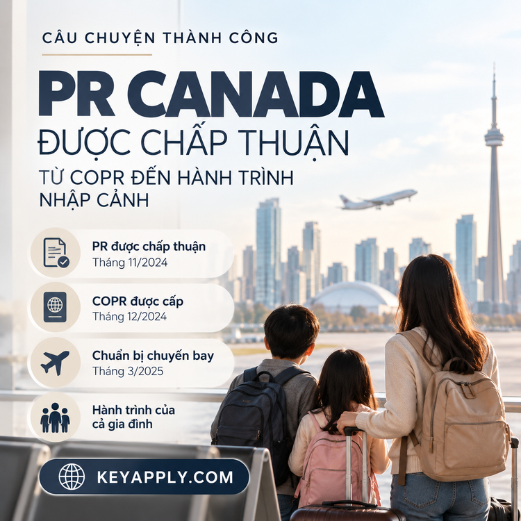 PR Canada được chấp thuận - từ COPR đến hành trình nhập cảnh