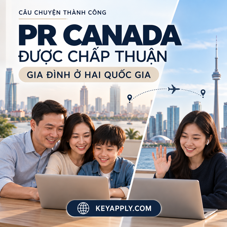 PR Canada được chấp thuận - gia đình ở hai quốc gia