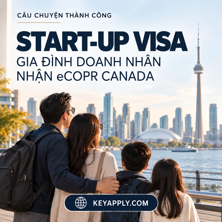 Start-up Visa - Gia đình doanh nhân nhận eCOPR Canada