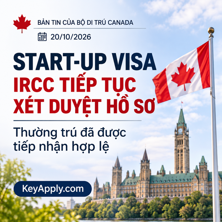 Bản tin IRCC ngày 20/10/2026 – Start-up Visa tiếp tục xét duyệt hồ sơ