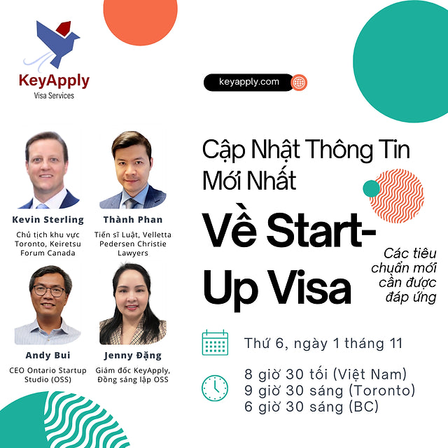 Hội thảo online: Cập Nhật Thông Tin Mới Nhất Về Start-Up Visa: Các tiêu chuẩn mới cần được đáp ứng