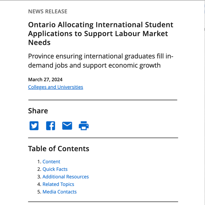 Ontario Ưu Tiên Ngành Nghề Nhu Cầu Cao Để Đối Phó Giới Hạn Du Học Sinh Của Liên Bang