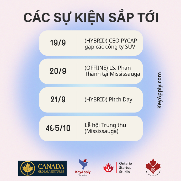 Các sự kiện tháng 9 và 10 không thể bỏ qua