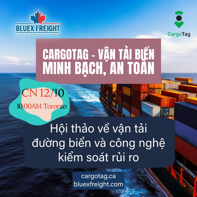 Thư mời tham dự hội thảo offline/ online “CargoTag - Vận tải biển minh bạch và an toàn”