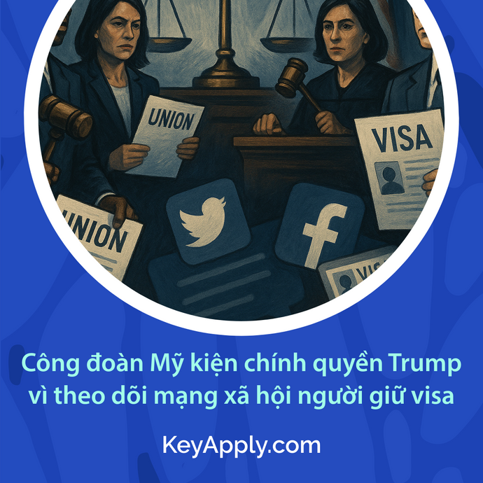 🎙️ Công đoàn Mỹ kiện chính quyền Trump vì theo dõi mạng xã hội người giữ visa