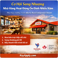 AINP - (Business) Cơ hội sang nhượng nhà hàng hoạt động ổn định nhiều năm - Phù hợp chương trình Rural Entrepreneur Stream