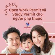 Open Work Permit và Study Permit cho người phụ thuộc (vợ/ chồng/ con)