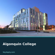 Algonquin College — poster dùng ảnh thật, KeyApply.com