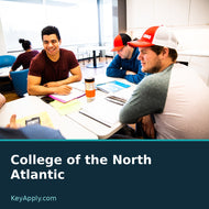 College of the North Atlantic — poster dùng ảnh thật, KeyApply.com