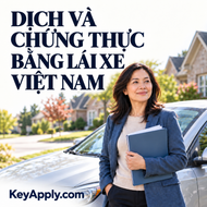 Dịch và chứng thực bằng lái xe Việt Nam - KeyApply.com