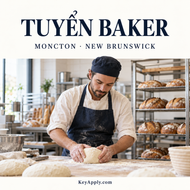 Tuyển Baker – Moncton, New Brunswick – KeyApply.com
