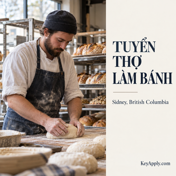 Tuyển thợ làm bánh (Baker) – Sidney, British Columbia | Ảnh minh họa | KeyApply.com