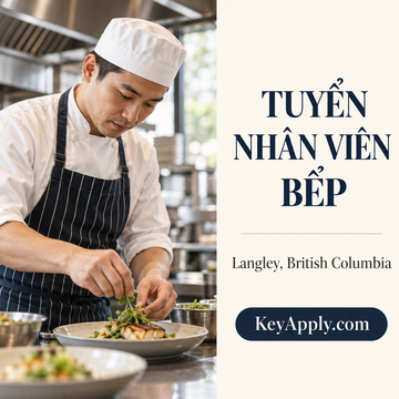 Tuyển nhân viên bếp / Cook – Langley, BC | Ảnh minh họa | KeyApply.com