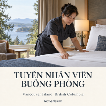Tuyển nhân viên buồng phòng (Housekeeper) – Vancouver Island, BC | Ảnh minh họa | KeyApply.com