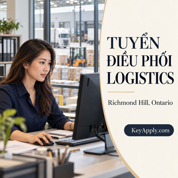 Tuyển điều phối logistics – Richmond Hill, Ontario | Ảnh minh họa | KeyApply.com