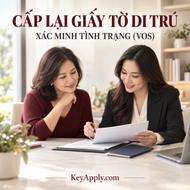 Cấp lại giấy tờ di trú và xác minh tình trạng VOS – KeyApply.com