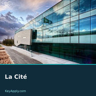 La Cité — poster dùng ảnh thật, KeyApply.com