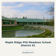 Maple Ridge–Pitt Meadows School District 42 – KeyApply.com. Real photograph. Source: https://caps-i.ca/wp-content/uploads/images/content/Thomas_Haney_Secondary_scho1.jpg; cropped and composed.