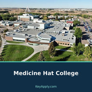 Ảnh thật Medicine Hat College từ website chính thức; KeyApply.com