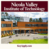 Nicola Valley Institute of Technology — poster vuông KeyApply.com, ảnh campus thật