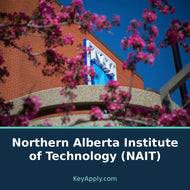 Northern Alberta Institute of Technology (NAIT) — poster dùng ảnh thật, KeyApply.com