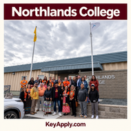Northlands College — poster vuông KeyApply.com, ảnh campus thật
