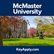McMaster University – KeyApply.com; ảnh campus dựa trên nguồn Stay safe and be a good neighbour this St. Patrick’s Day  - McMaster News (https://news.mcmaster.ca/stay-safe-and-be-a-good-neighbour-st-patricks-day/)