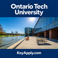 Ontario Tech University – KeyApply.com; ảnh campus dựa trên nguồn Ontario Tech University celebrates 20 years | Ontario Tech University (https://ontariotechu.ca/about/history/20th-anniversary/index.php)