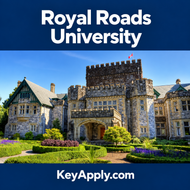 Royal Roads University – KeyApply.com; ảnh campus dựa trên nguồn https://www.flickr.com/photos/ngawangchodron/4922358795