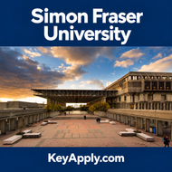 Simon Fraser University – KeyApply.com; ảnh campus dựa trên nguồn Spring 2021 Convocation - Department of Archaeology - Simon Fraser University (https://www.sfu.ca/archaeology/news-events/events/special-seminars-and-other-events/2021-spring-convo.html)