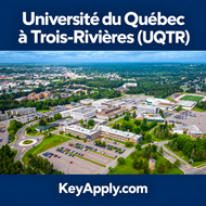 Université du Québec à Trois-Rivières (UQTR) – KeyApply.com; ảnh campus dựa trên nguồn Université du Québec à Trois-Rivières | Étudiez au Canada (https://www.destinationuniversites.ca/etablissement/universite-du-quebec-a-trois-rivieres/)