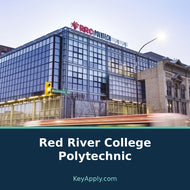 Red River College Polytechnic — poster dùng ảnh thật, KeyApply.com
