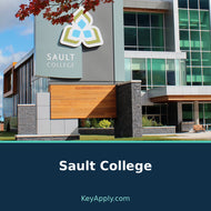 Sault College — poster dùng ảnh thật, KeyApply.com