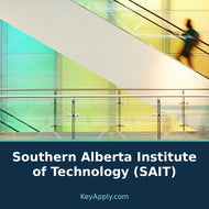 Southern Alberta Institute of Technology (SAIT) — poster dùng ảnh thật, KeyApply.com