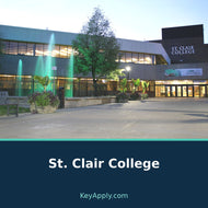 St. Clair College — poster dùng ảnh thật, KeyApply.com