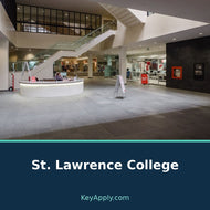 St. Lawrence College — poster dùng ảnh thật, KeyApply.com
