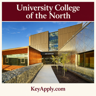 University College of the North — poster vuông KeyApply.com, ảnh campus thật